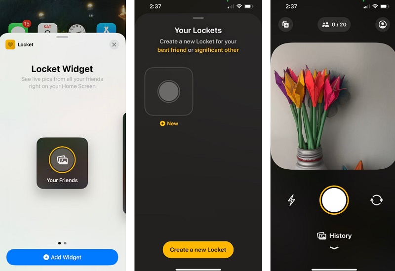 Locket Widget trên iPhone 