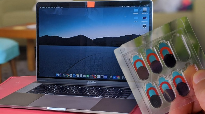 Nắp che webcam trên Macbook