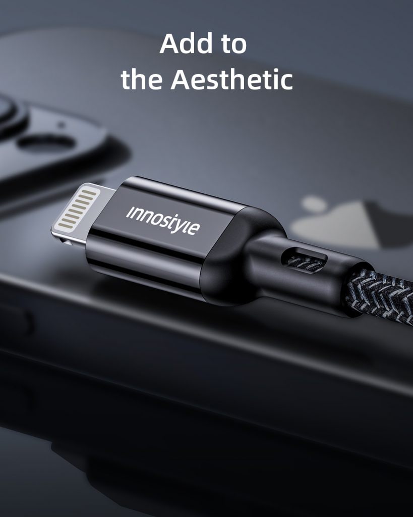 Cáp USB-A to Lightning Innostyle Powerflex MFi 1.5M 12W