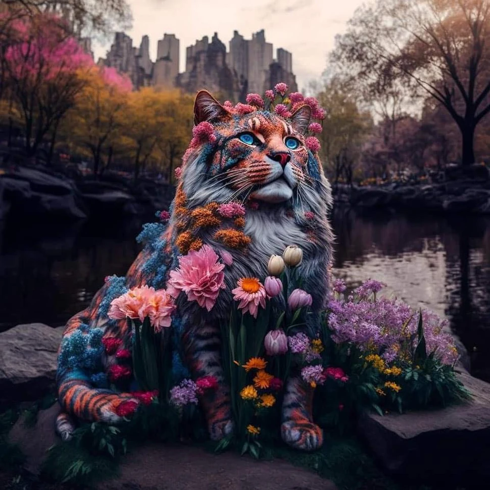 Mèo do AI vẽ đẹp