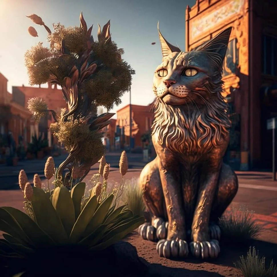 mèo AI cực ngầu