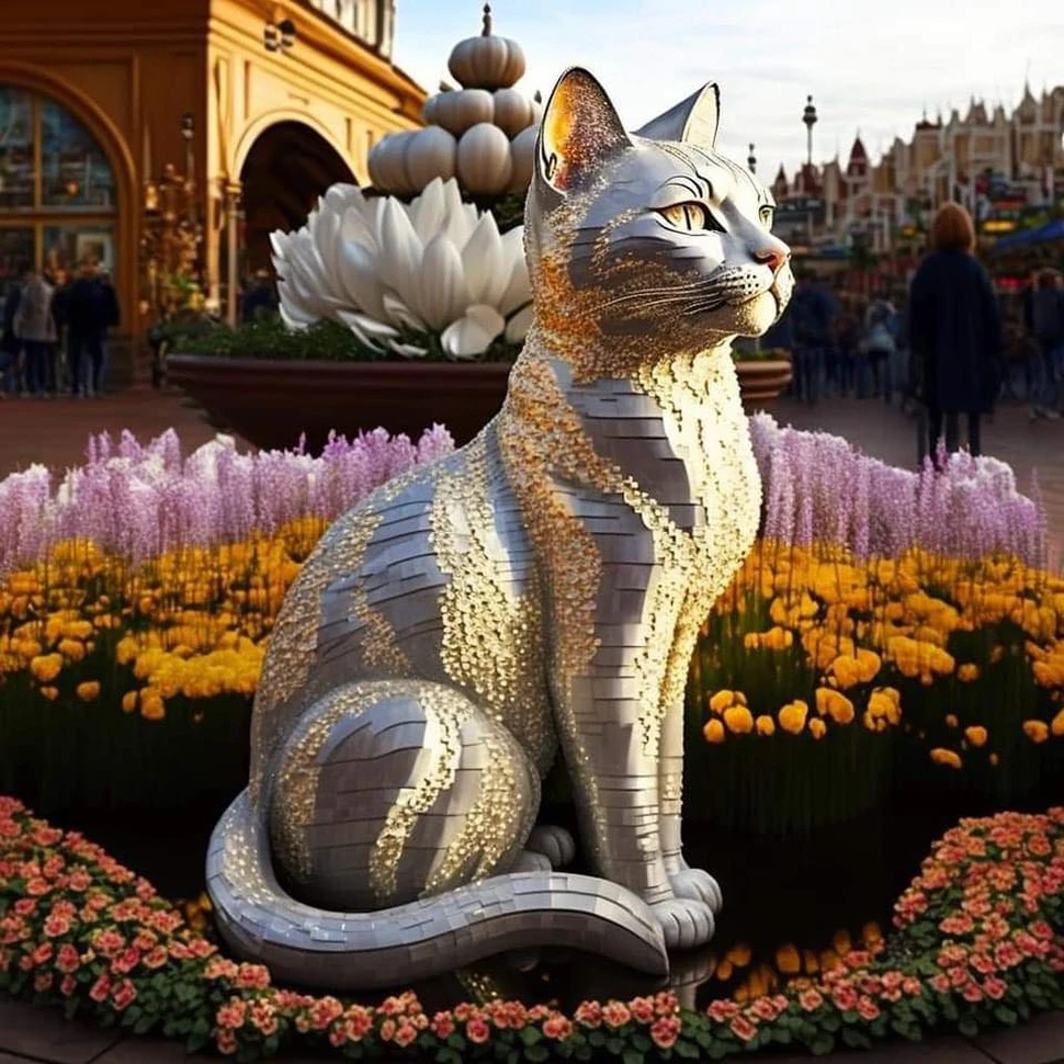 Mèo đẹp do AI vẽ