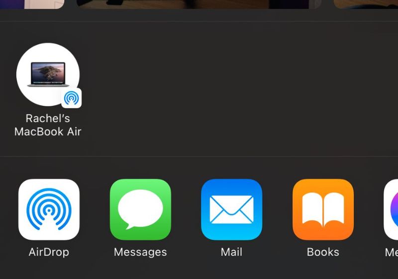 AirDrop from iPhone detecting Mac