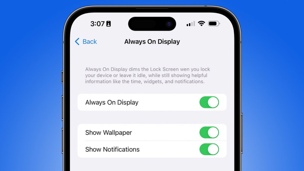 Màn hình Always On trên iOS 16.2 beta 3