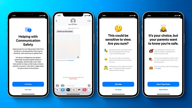 tính năng an toàn giao tiếp trên iphone được trang bị