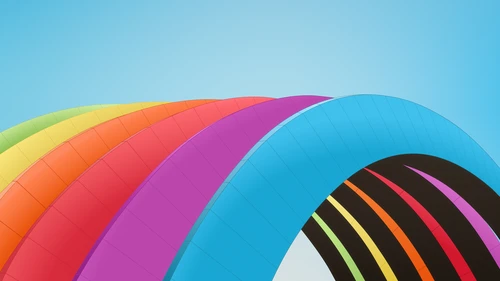 Ảnh nền Color Block style khơi sáng tạo cho iFan