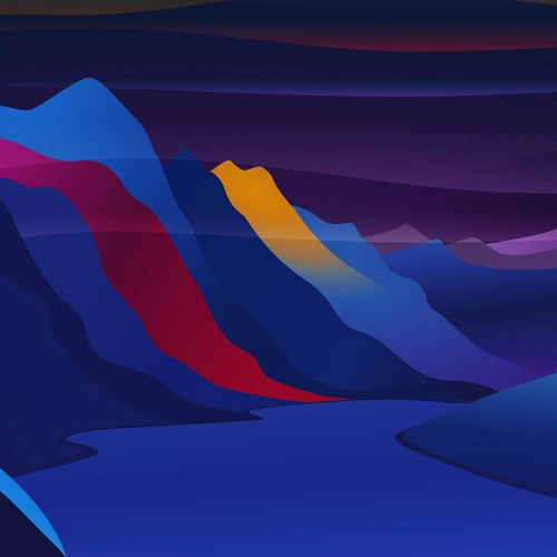 Ảnh nền Color Block style khơi sáng tạo cho iFan