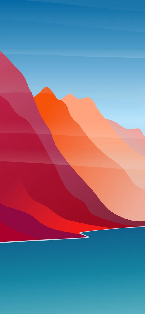 Ảnh nền Color Block style khơi sáng tạo cho iFan