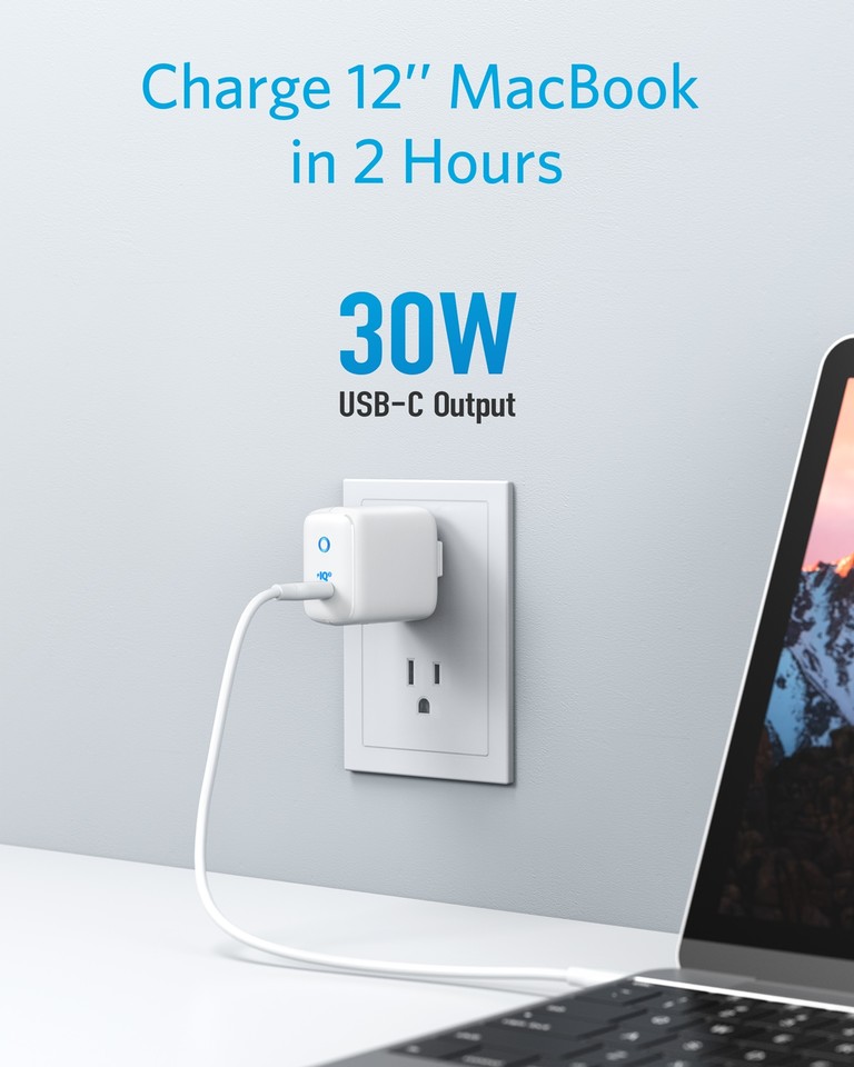 Cốc sạc Anker 30W Type-C Powerport III mini (1 PIQ 3.0) A2615