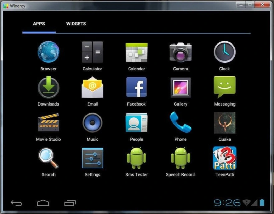 app giả lập windroid