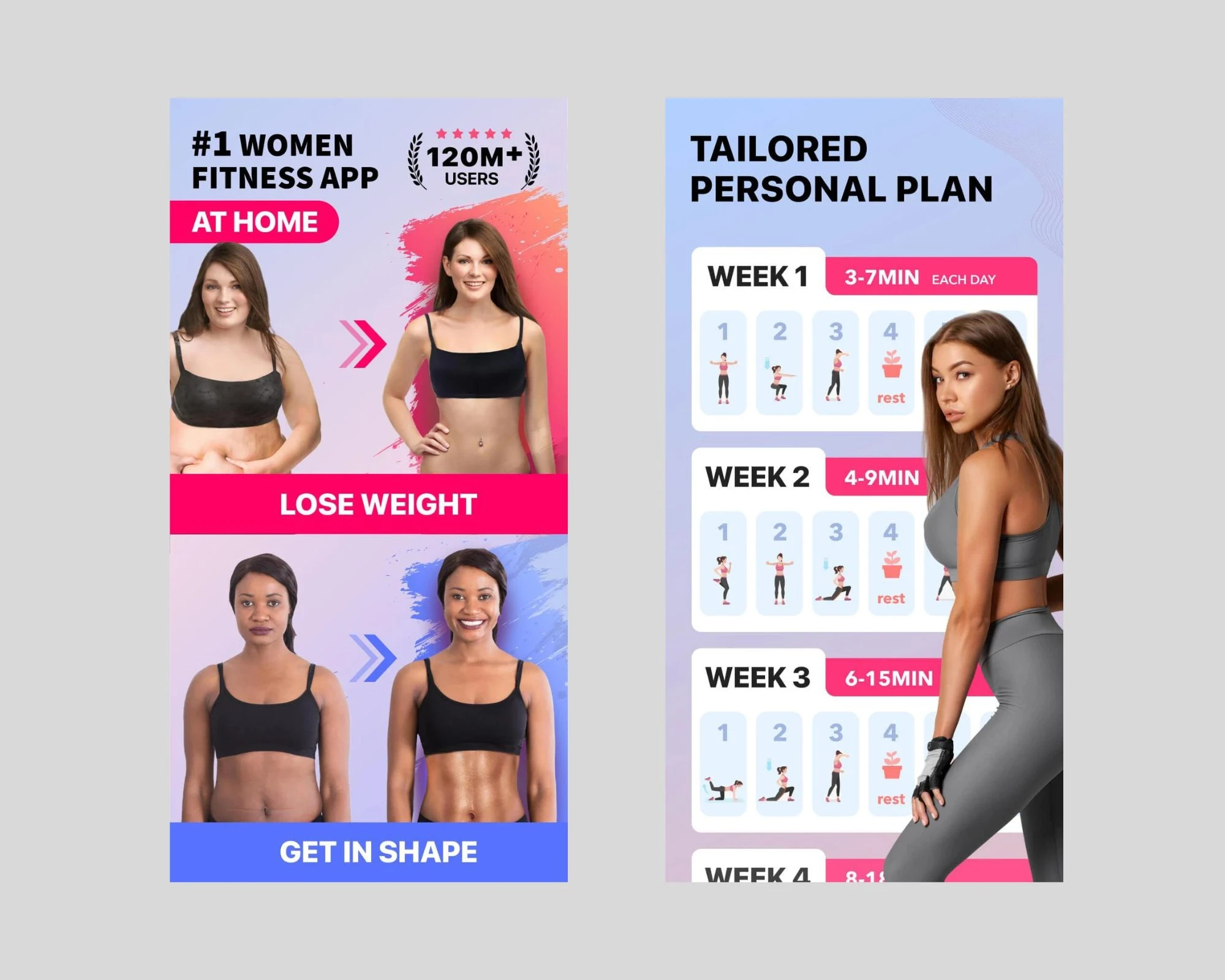 Women Workout at Home - Female Fitness