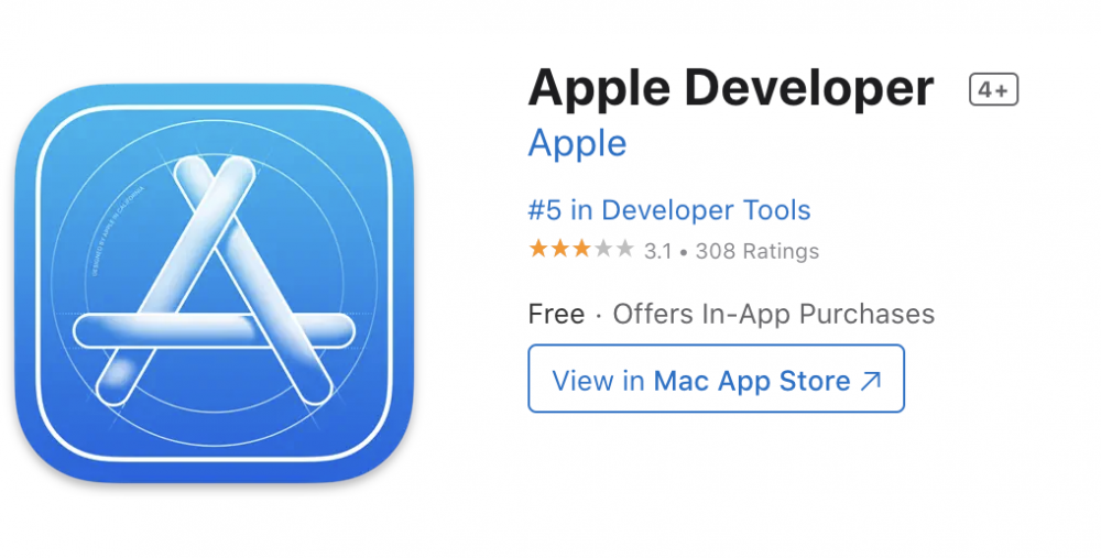Ứng dụng Apple cho nhà phát triển