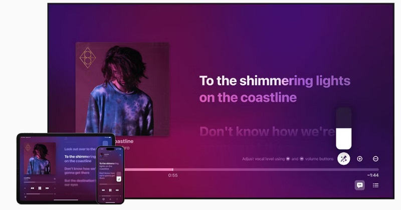 Hiện tại, Apple Music Sing khả dụng trên một số thiết bị như iPhone, iPad và Apple TV