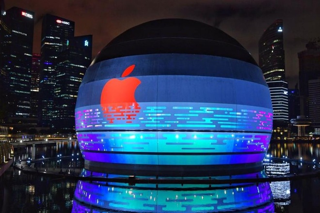 Apple Store mở của hàng trên mặt nước ở Singapore