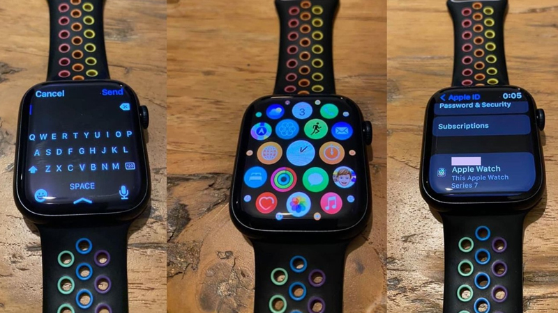 Những hình ảnh Apple Watch Series 7 này được cho là do một nhân viên nhà mạng đăng tải trên một nhóm Facebook