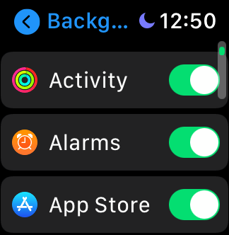 Khắc phục Apple Watch bị tụt pin nhanh bằng cách tắt cập nhật ứng dụng nền