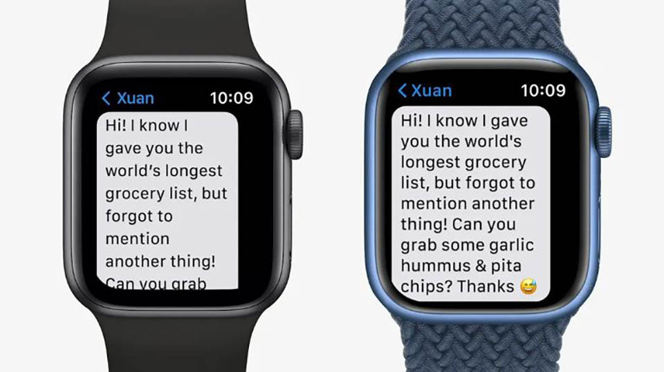 Apple Watch S7 LTE 45mm nhận thông báo và nhắn tin độc lập