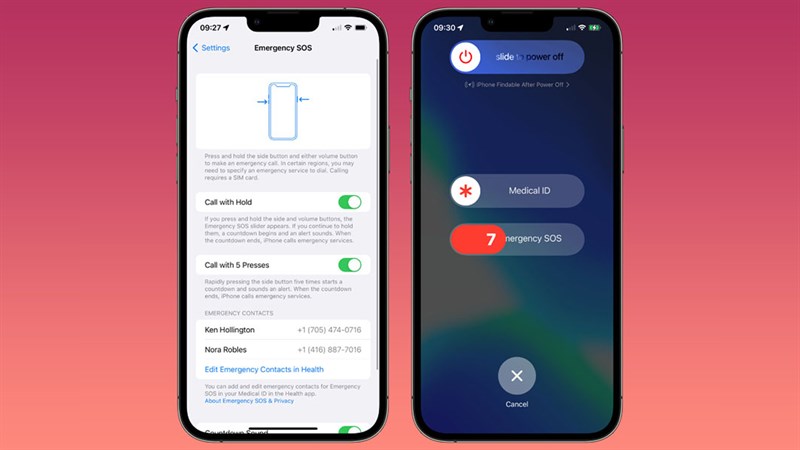 Cuộc gọi khẩn cấp ios 15.2 beta 1