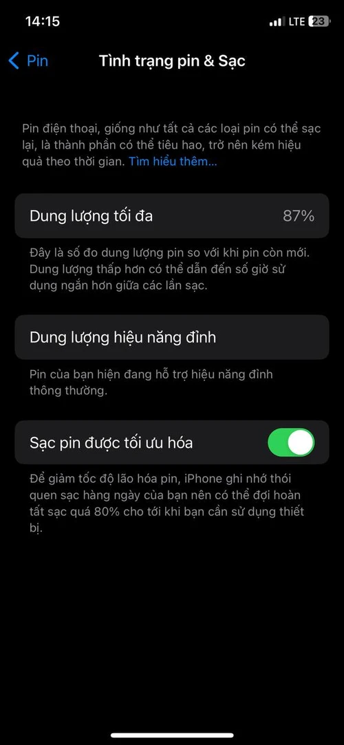 bật tính năng Tối ưu hóa sạc pin iPhone để tăng tuổi thọ pin
