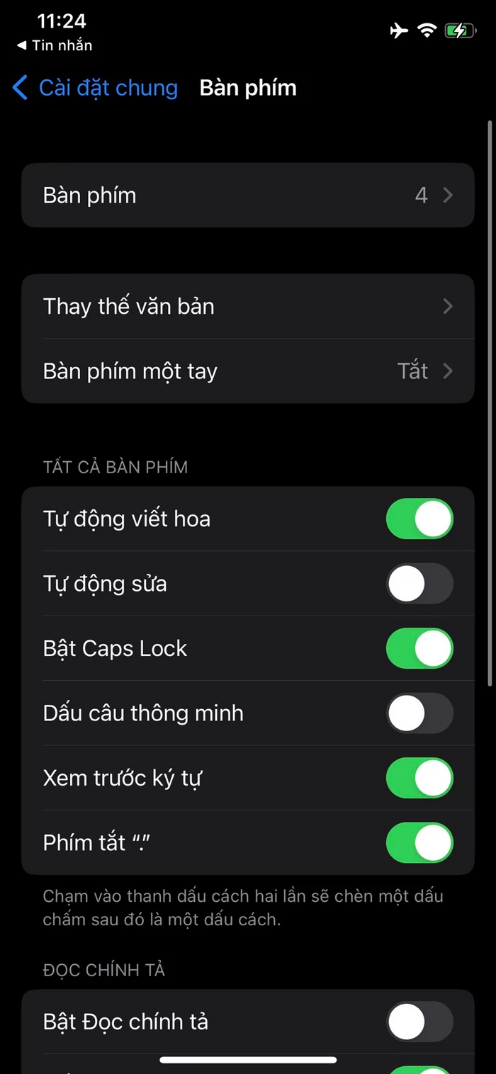 Bàn phím 1 tay iPhone
