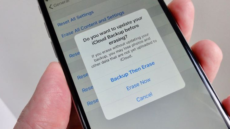 Bật tính năng Xoá Dữ liệu trên iPhone