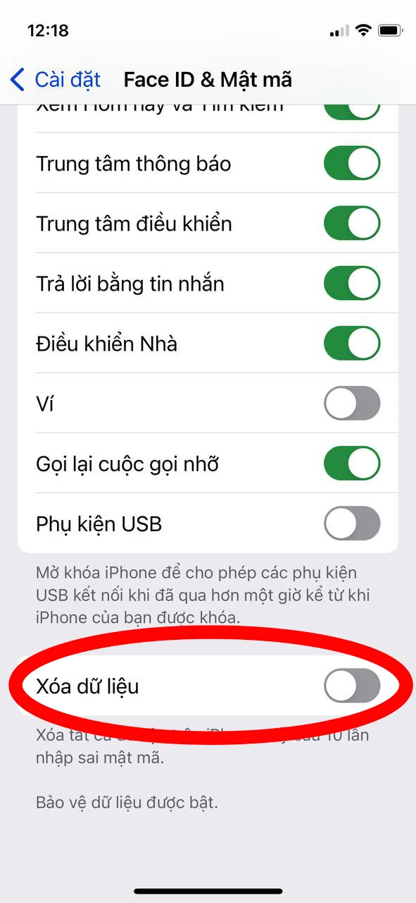 bảo mật iPhone
