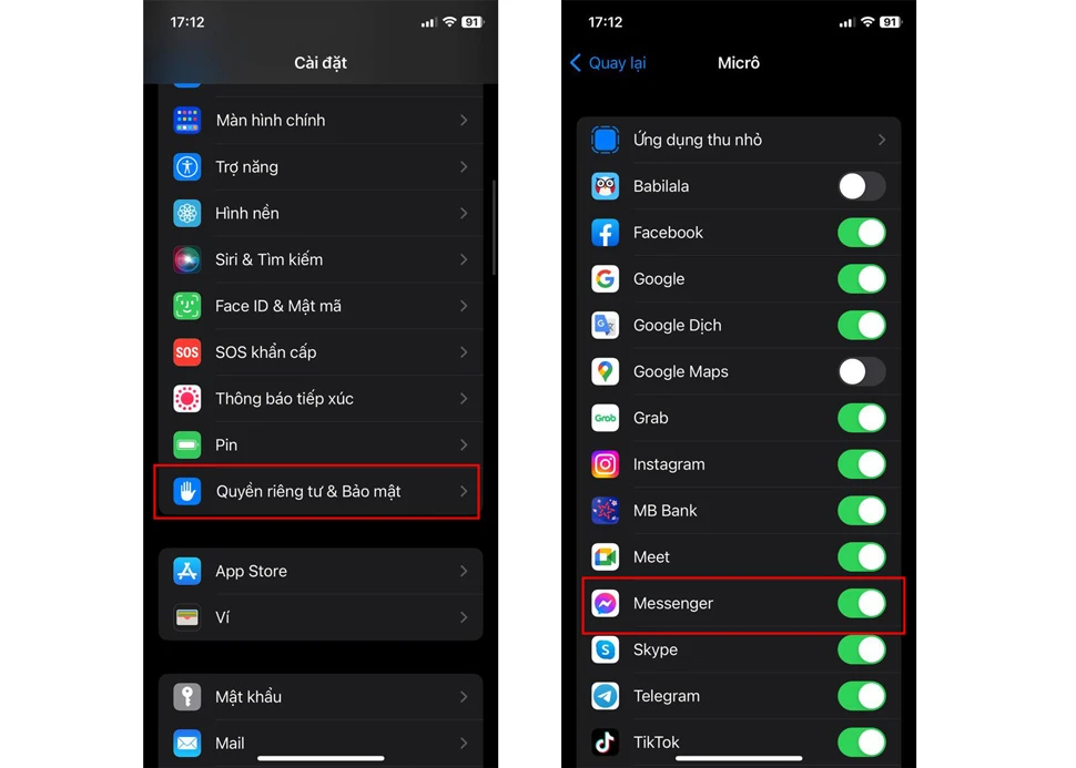 Bật lại micro trên iPhone khi chưa được cấp quyền hoặc vô tình tắt