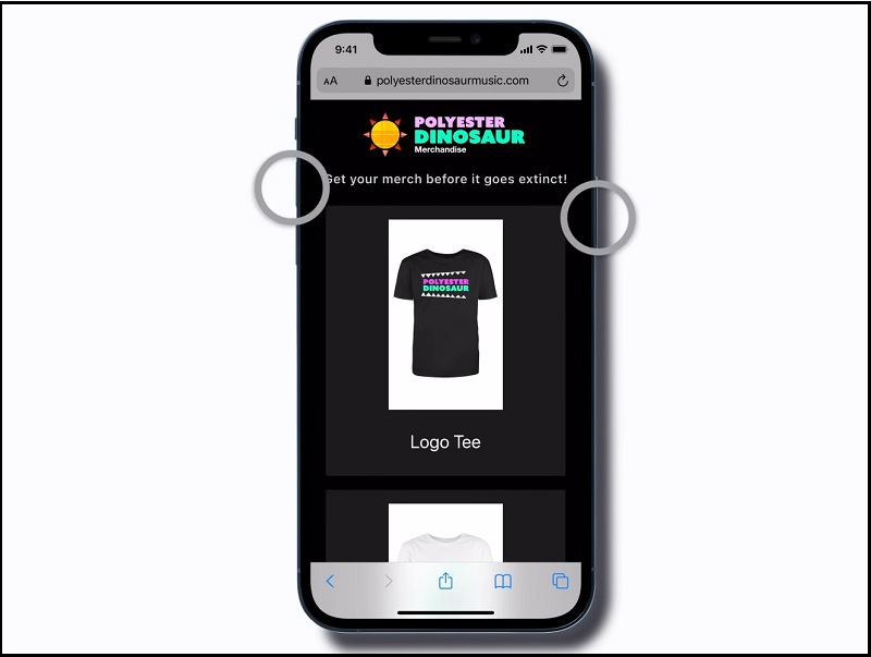 Nhấn nút tăng âm lượng và nút Nguồn trên iPhone để chụp màn hình 