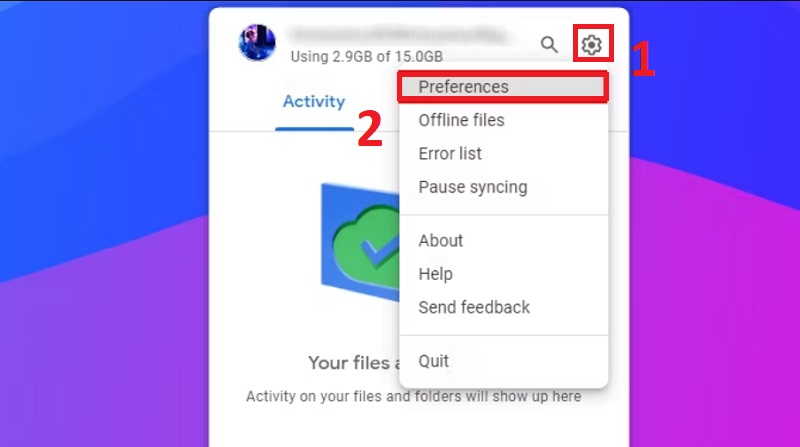 Thoát và đăng nhập lại tài khoản Google