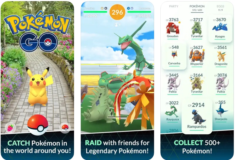 Pokémon GO trên iphone