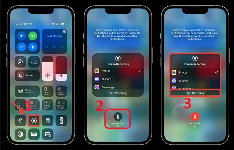 Cách quay màn hình trên iPhone