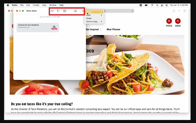 Cách sử dụng Quick Note trên máy Mac