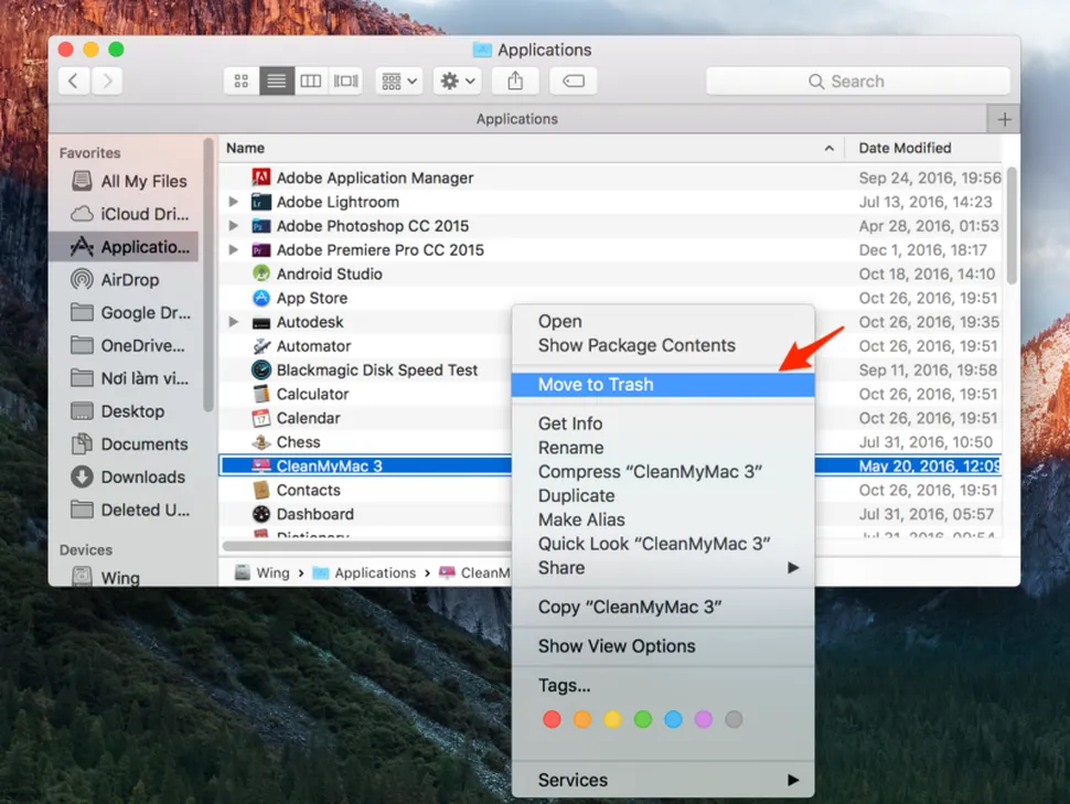 Gỡ bỏ các ứng dụng không dùng đến