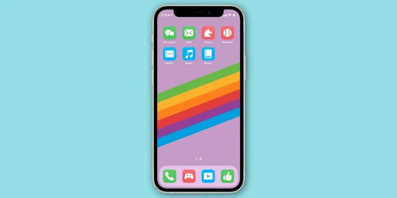 Bố cục màn hình chính được mã hóa màu