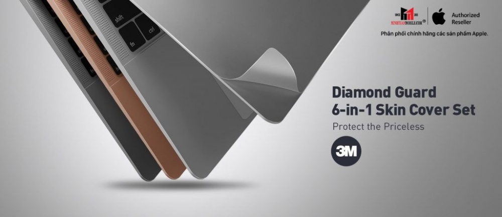 Bộ dán MacBook Air M2 13.6 inch Innostyle 6 in 1 3M Diamond Guard Skin Set 2