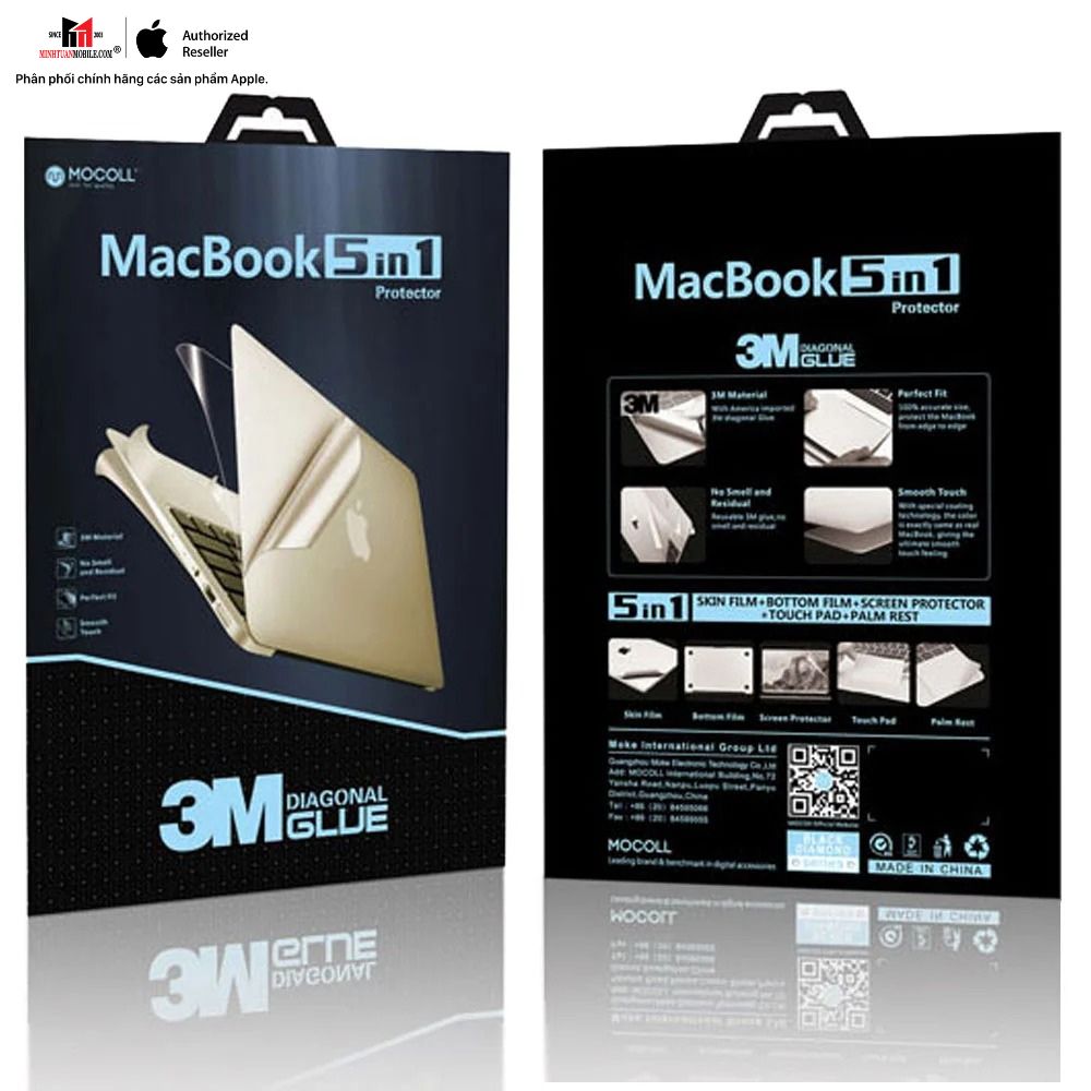 Bộ dán MacBook Air M1 13 inch Mocoll 5 in 1