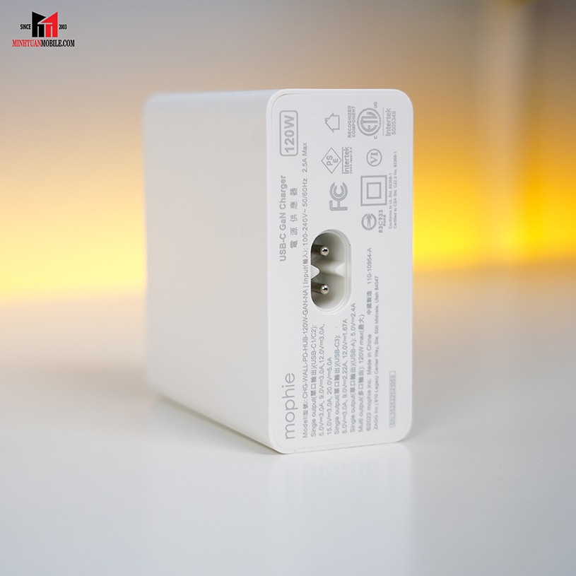 Bộ Hub sạc nhanh Mophie Power Delivery 120W GaN