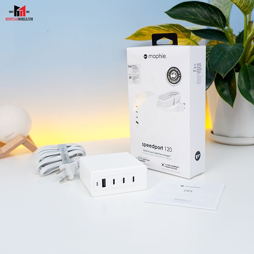 Bộ Hub sạc nhanh Mophie Power Delivery 120W GaN