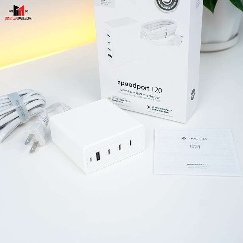 Bộ Hub sạc nhanh Mophie Power Delivery 120W GaN