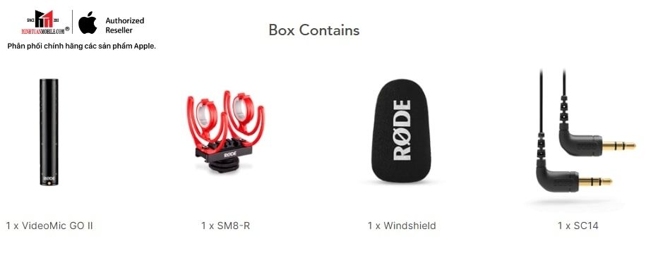 Bộ sản phẩm videomic go ii