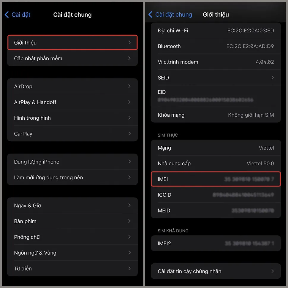 Cách kiểm tra iPhone chính hãng, iPhone 