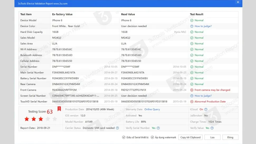 Cách kiểm tra iPhone chính hãng, iPhone 
