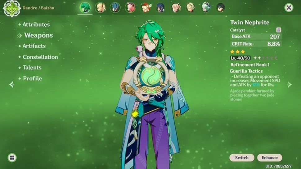 Build Baizhu Genshin Impact