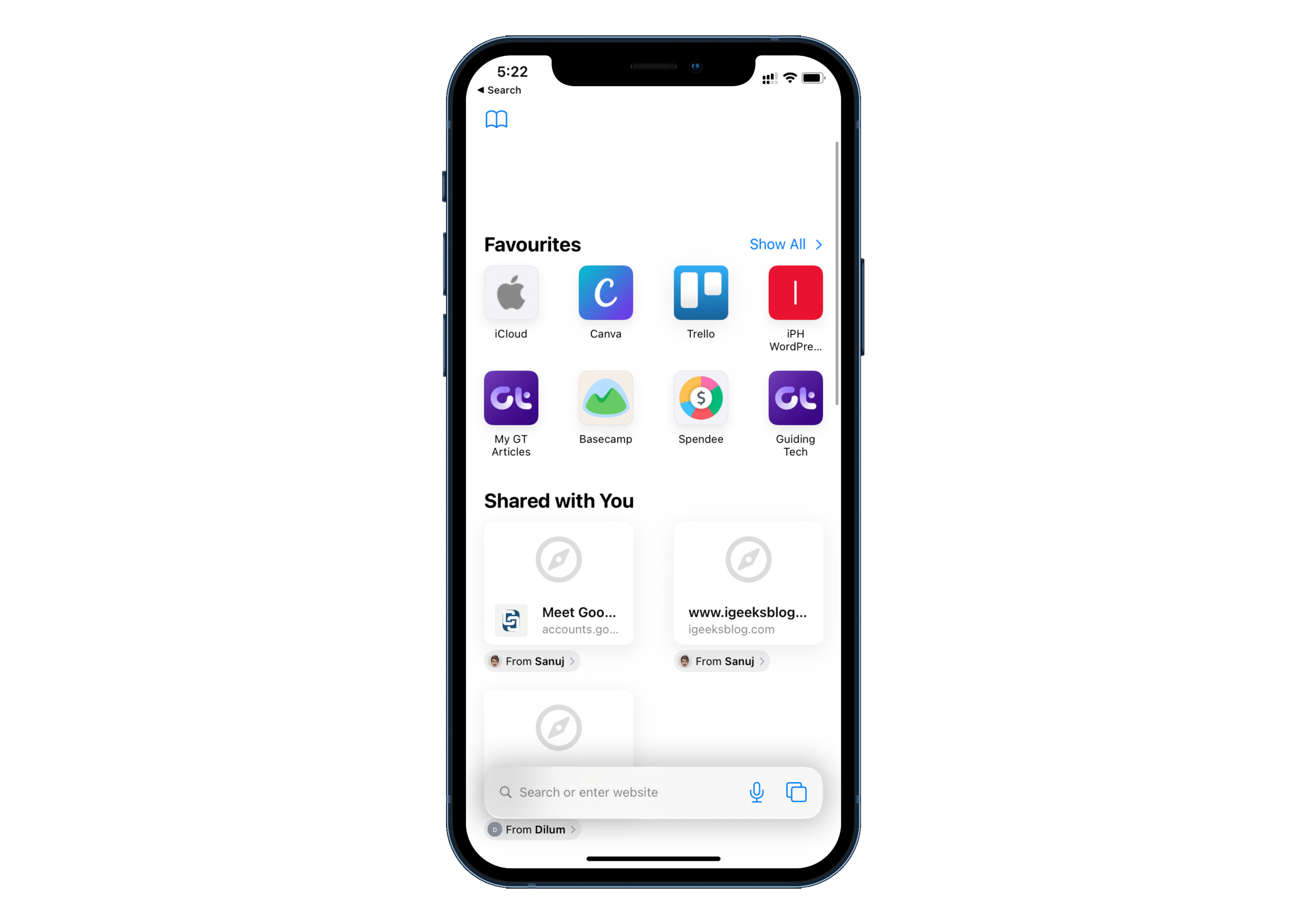 Được chia sẻ với tôi