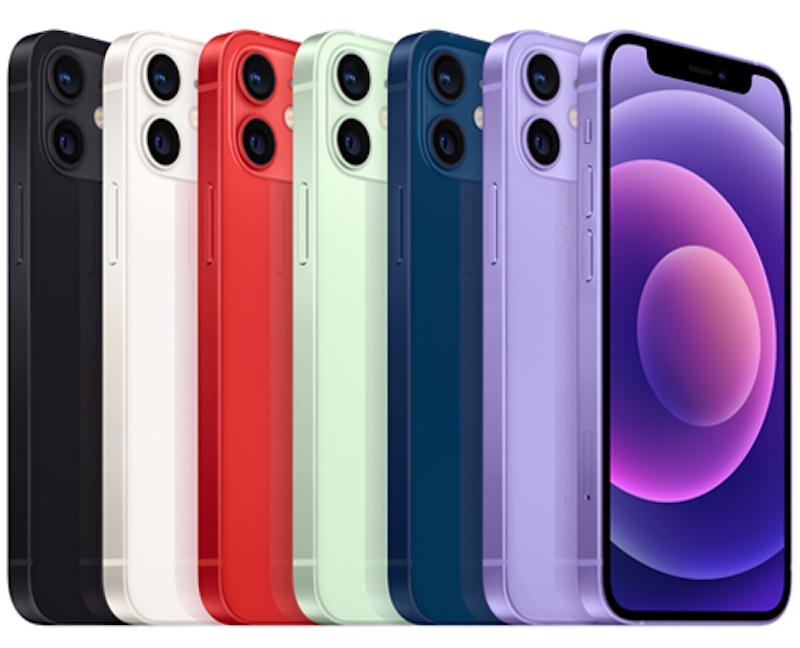 Bảng màu tươi sáng của iPhone 12 và iPhone 12 mini