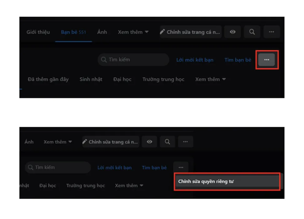 Cách ẩn bạn bè trên Facebook bằng điện thoại và máy tính