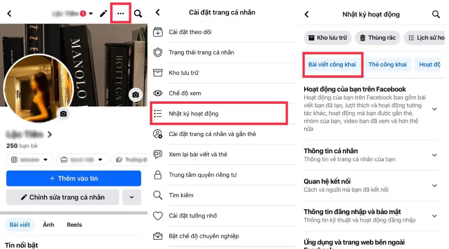 Cách ẩn tất cả bài viết trên Facebook cực đơn giản
