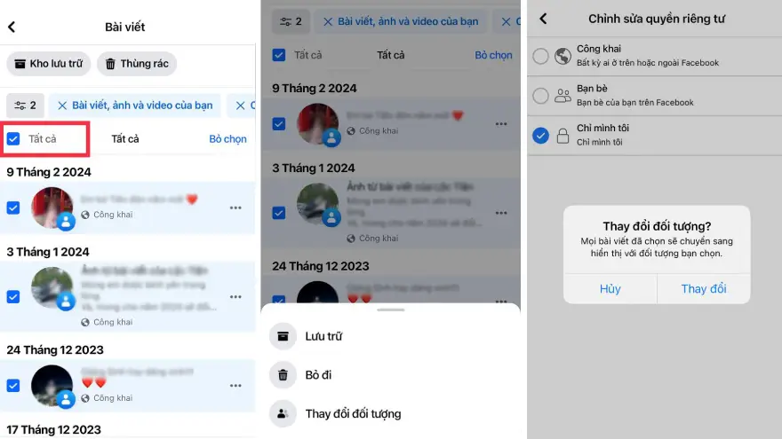 Cách ẩn tất cả bài viết trên Facebook cực đơn giản