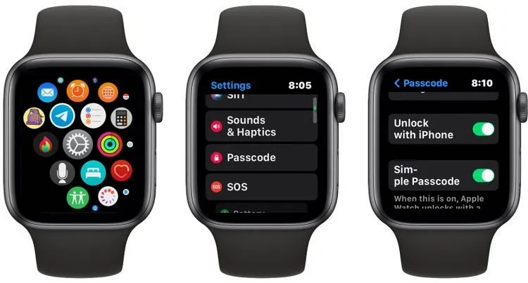 Không mở khóa Apple Watch bằng iPhone