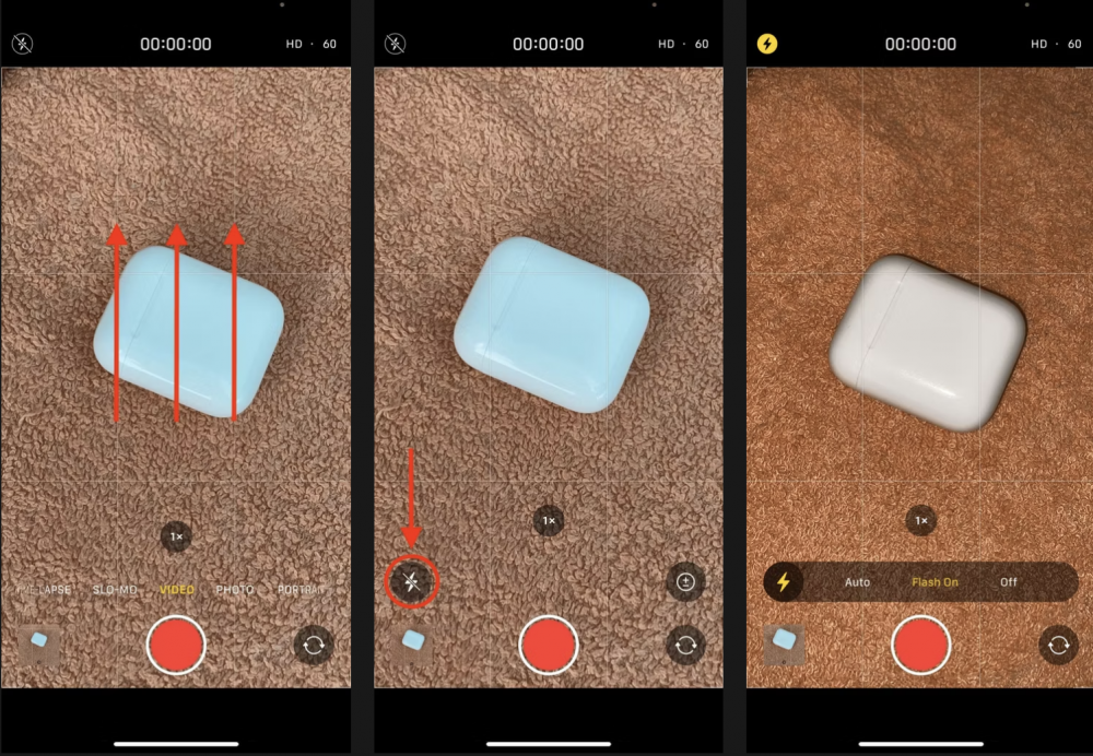 Cách bật đèn flash trên iPhone